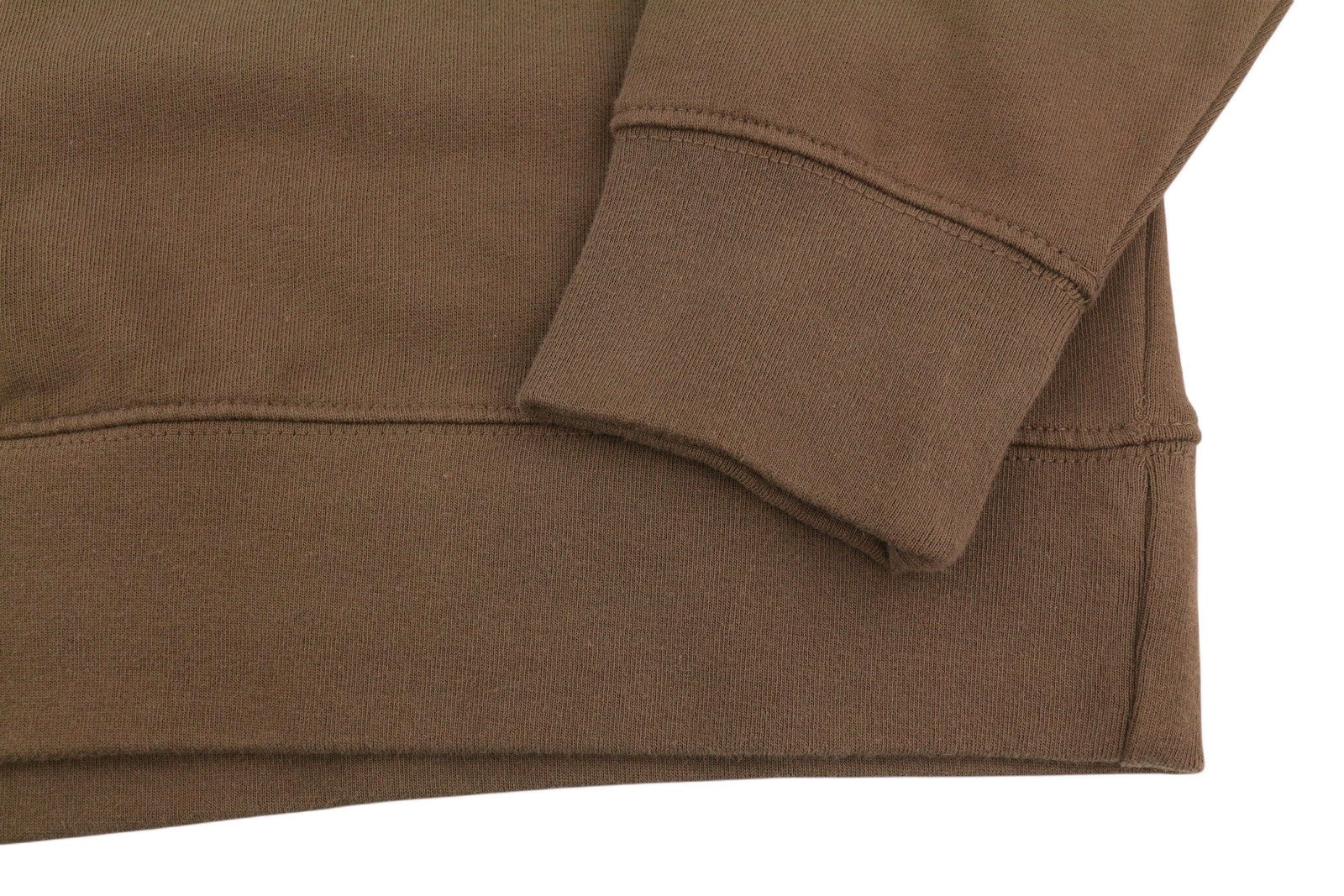 LEVI'S Standard Fit Men Sweatshirt XS Brown Crew Neck Patch Logo Cotton Pullover