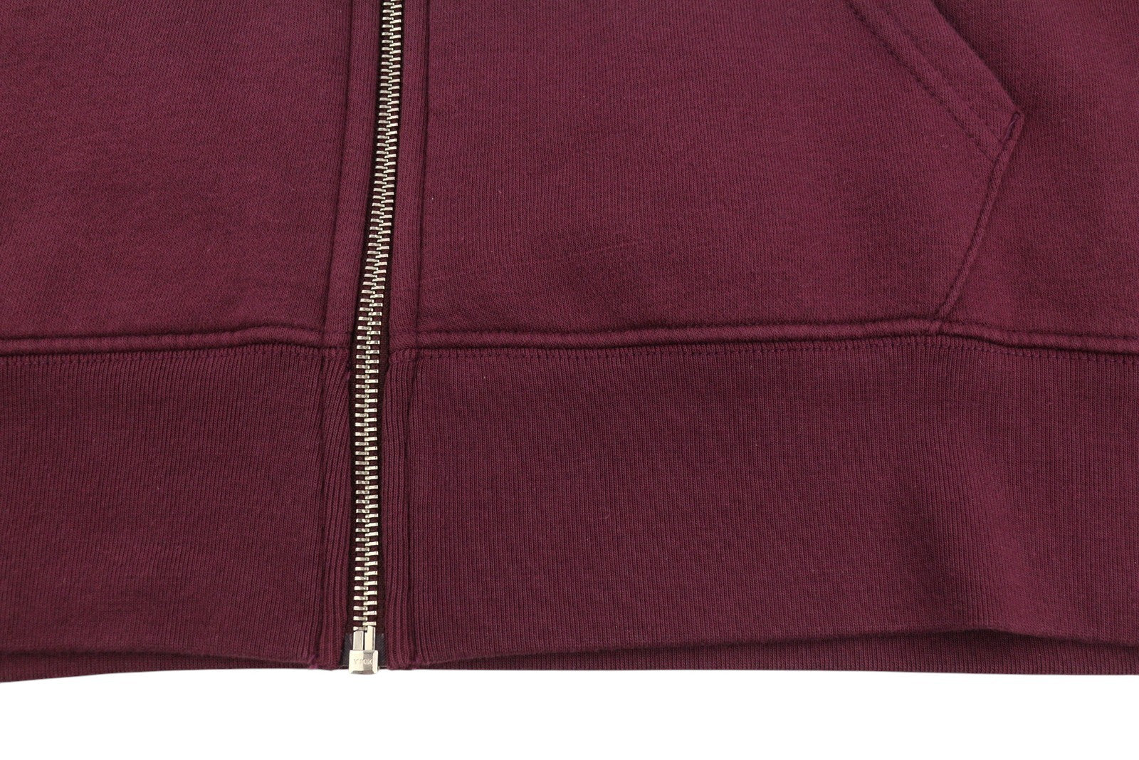 LEVI'S Standard Fit Men Hoodie XL Burgundy Full Zip Patch Logo Straps Hooded