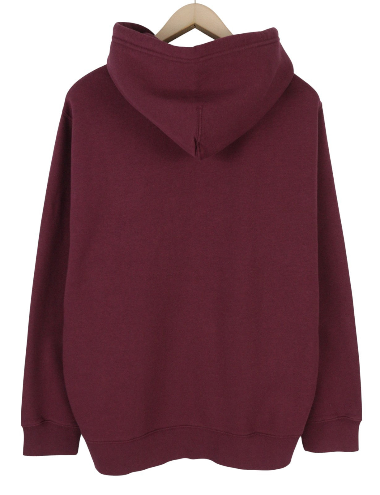 LEVI'S Standard Fit Men Hoodie XL Burgundy Full Zip Patch Logo Straps Hooded