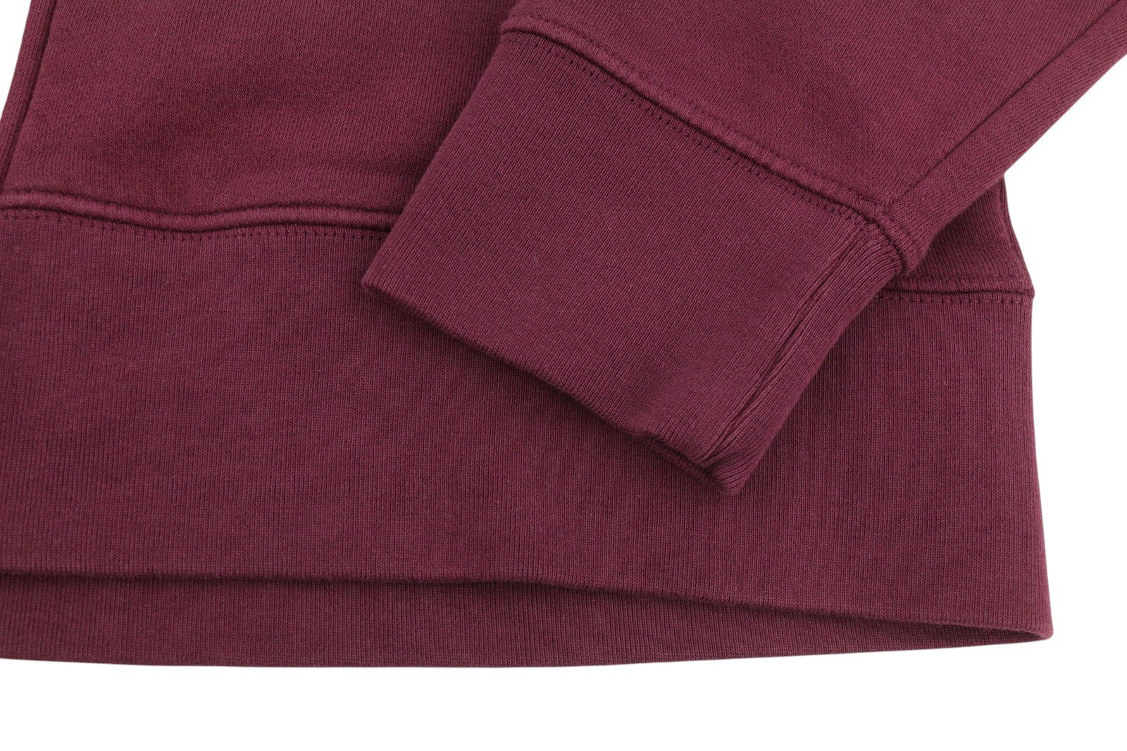 LEVI'S Standard Fit Men Hoodie S Burgundy Full Zip Pockets Patch Logo Hooded