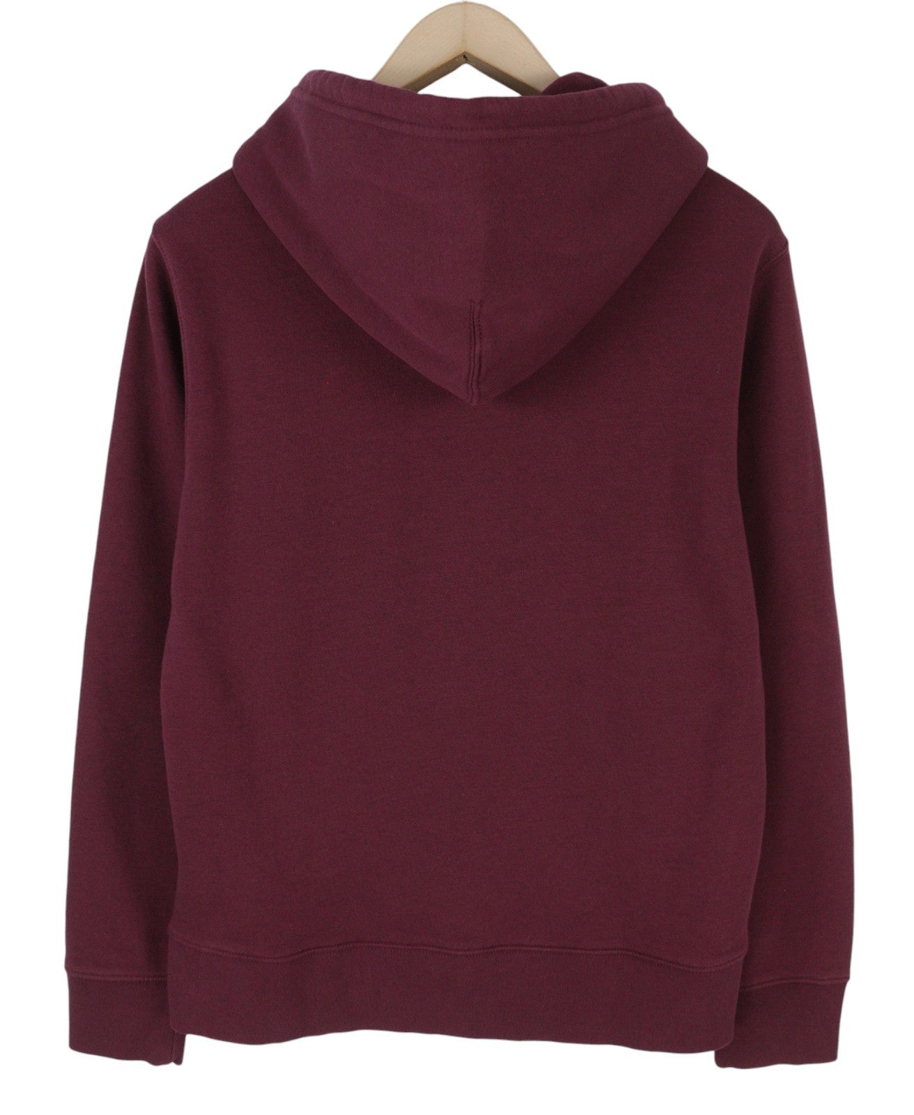 LEVI'S Standard Fit Men Hoodie L Burgundy Full Zip Pockets Patch Logo Hooded