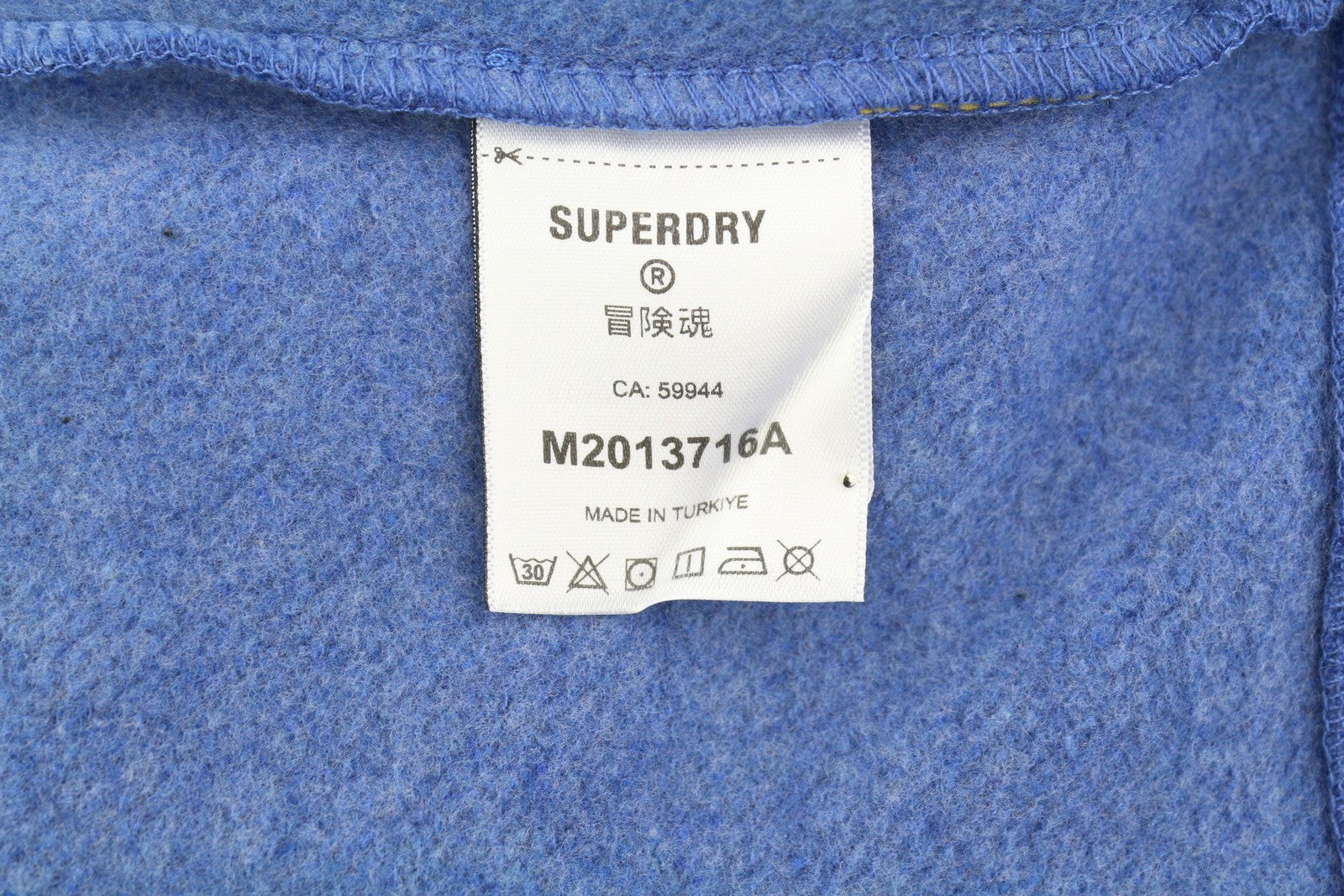 SUPERDRY Lo-Fi Outdoors Graphic Crew Men Sweatshirt M Blue Melange Pullover