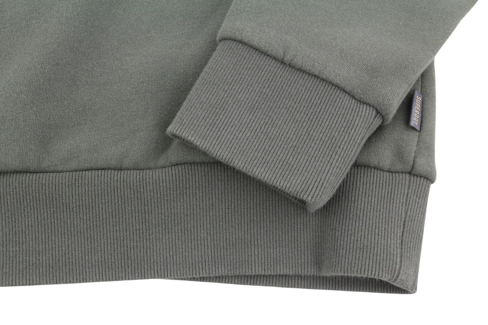 SUPERDRY Classic Core Logo Men Hoodie M Dark Khaki Kangaroo Pocket Pullover