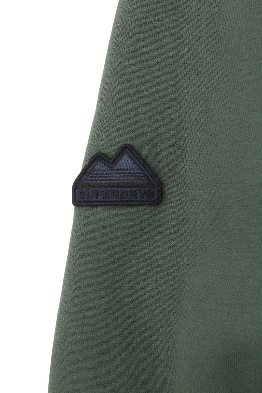 SUPERDRY Borg Lined Ziphood Men Hoodie M Green Sherpa Lined Pockets Full Zip