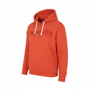 SUPERDRY Terrain Logo Overdyed Men Hoodie M Red Kangaroo Pocket Logo Pullover