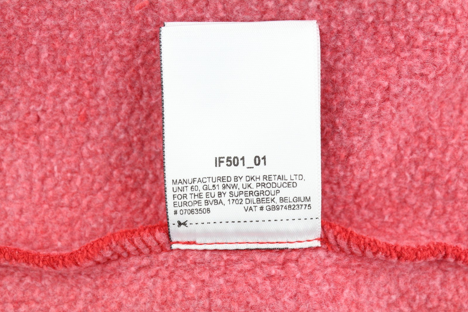 SUPERDRY Vintage Washed Men Hoodie M Red Kangaroo Pocket Front Logo Pullover