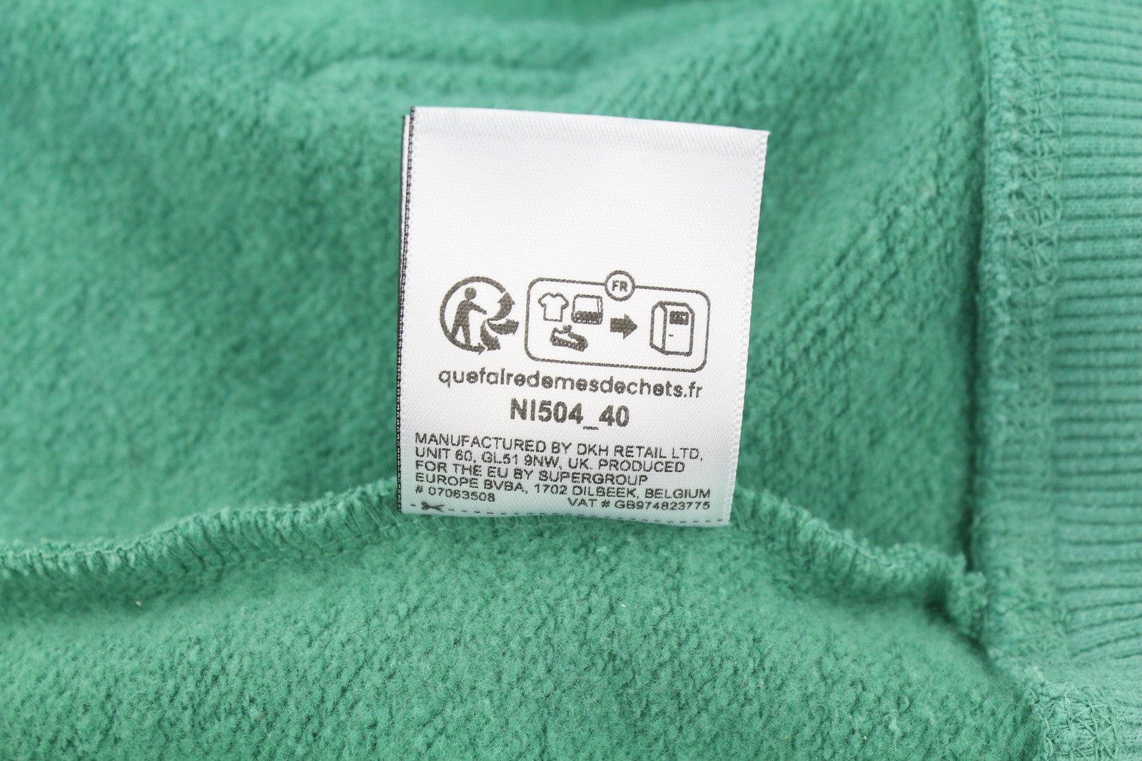 SUPERDRY Lo-Fi Outdoor Mono Relaxd Hood Men Hoodie M Green Kangaroo Pullover