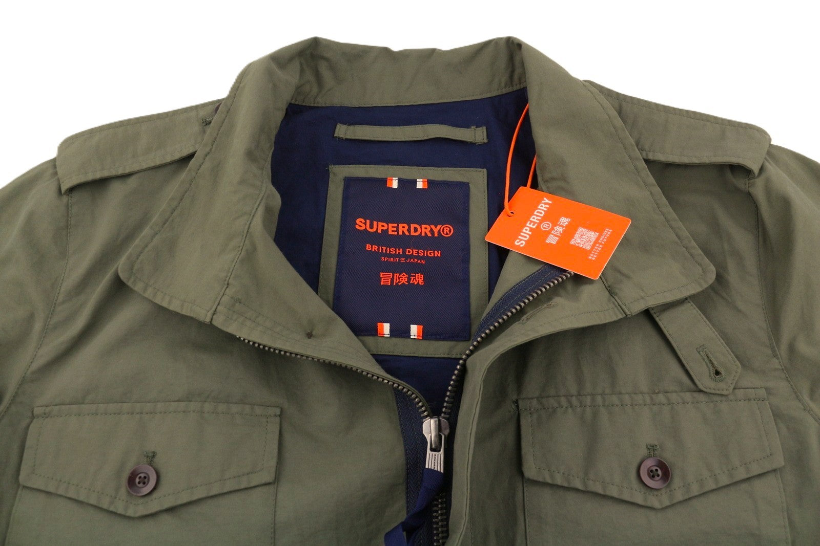 SUPERDRY Essential Technical Field vyriška striukė M, žalia, su pamušalu, lengva