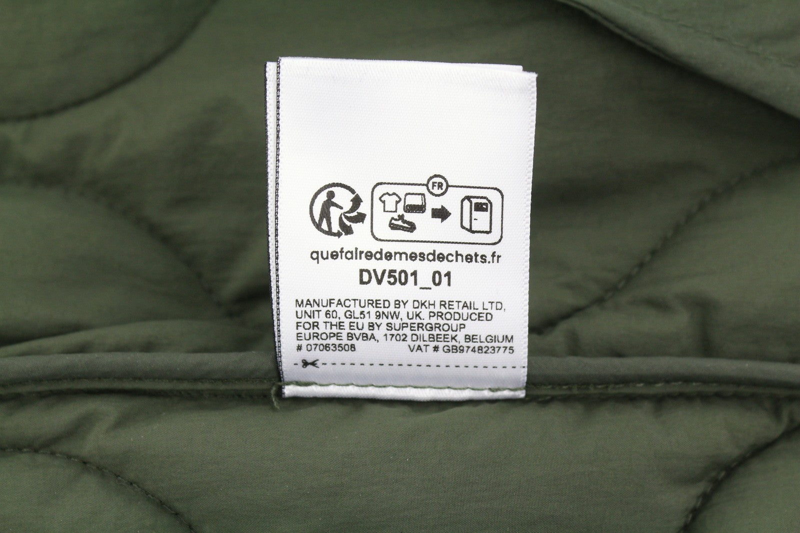 SUPERDRY Surplus Liner Overshirt Men Jacket M Green Quilted Padded Snap Button