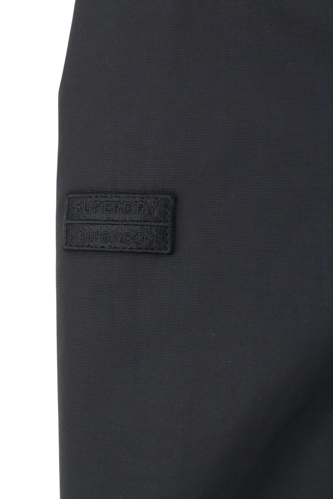 SUPERDRY Nylon Coach Men Jacket M Black Nylon Snap Buttons Spread Lightweight