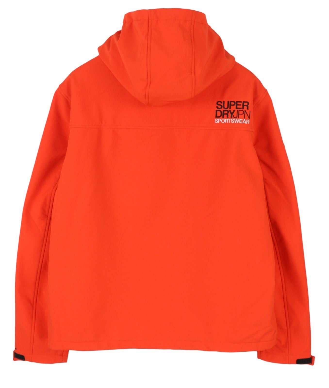 SUPERDRY Hooded Soft Shell Men Jacket 2XL Evolution Full Zip Lightweight Orange