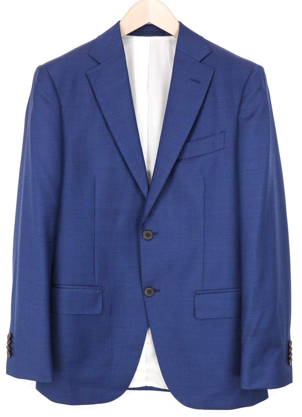 SUITSUPPLY Napoli Men Blazer UK36R Blue Wool Single-Breasted Notch Lapel