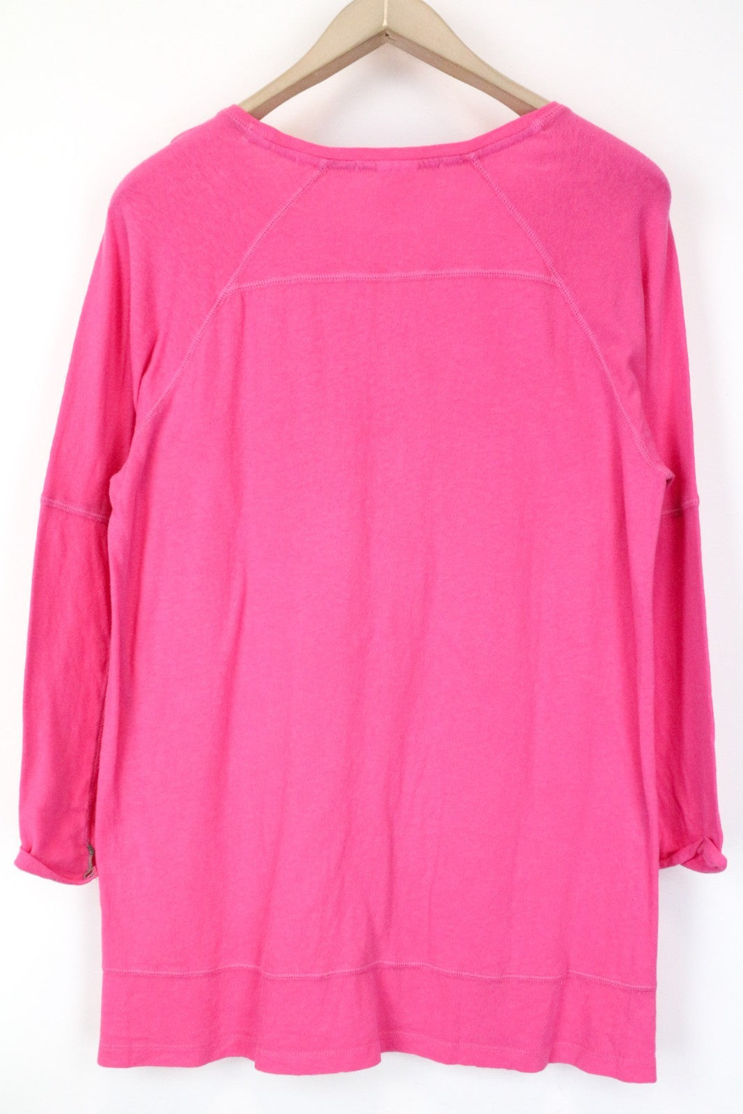 SCOTCH & SODA Ams Blauw Men's Pink 3/4 Sleeve Pocket Tee Bright Cotton