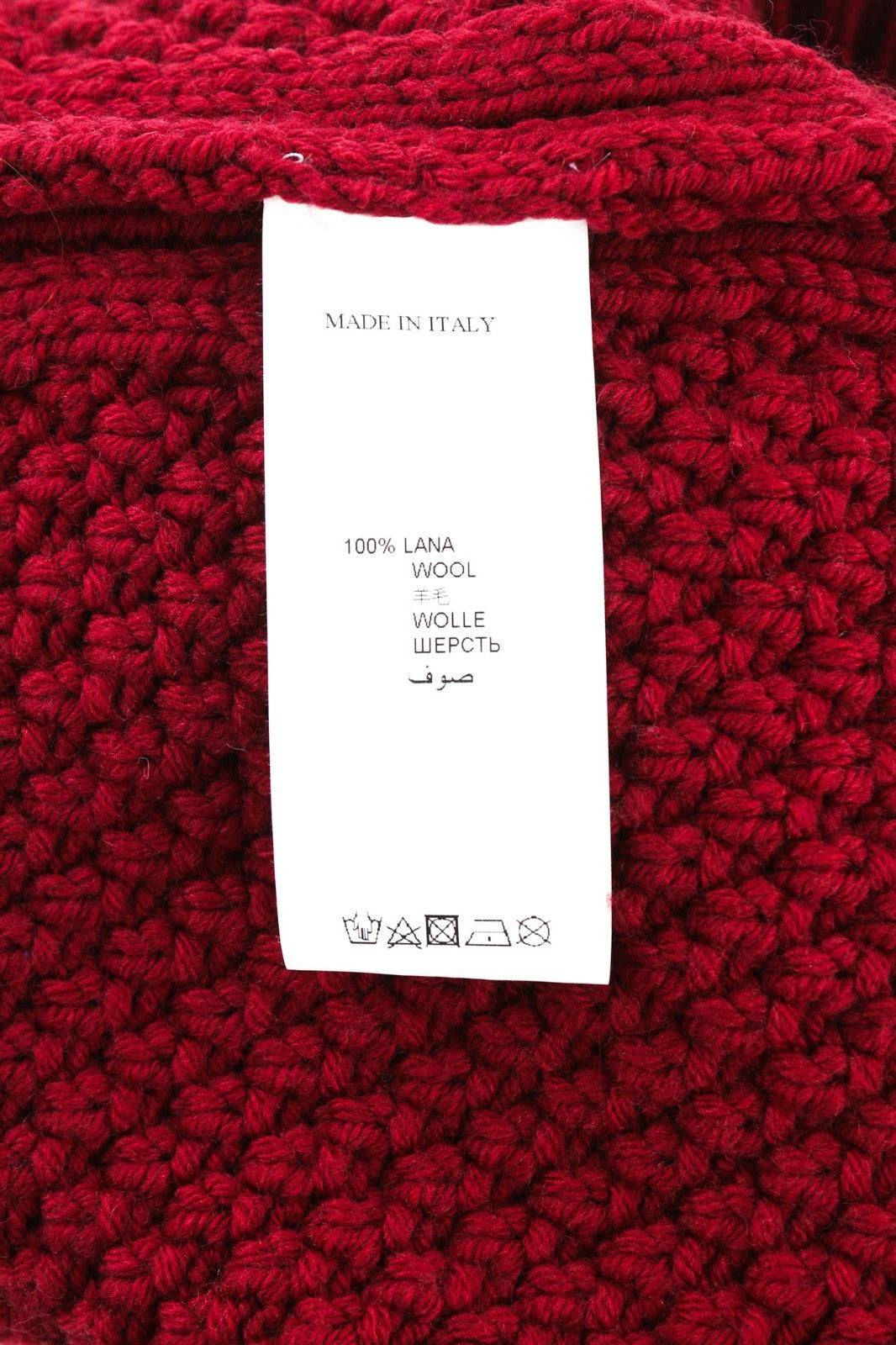 DSQUARED2 Women's XS Red Pure Wool Long Sleeve Knit Pullover Jumper