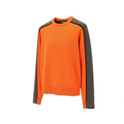 DSQUARED2 Women's M Orange Pure Wool Knit Long Sleeve Pullover Jumper