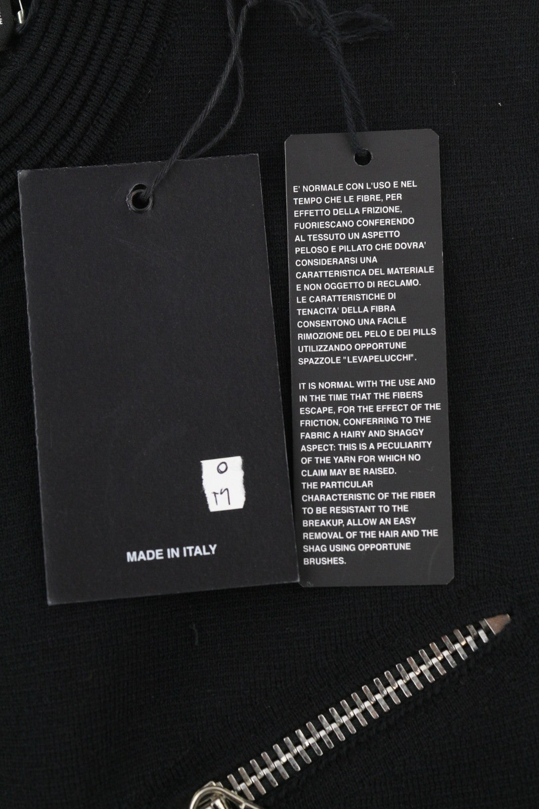 DSQUARED2 Women's M Black Zip Detail Pure Wool Sleeveless Mini Dress