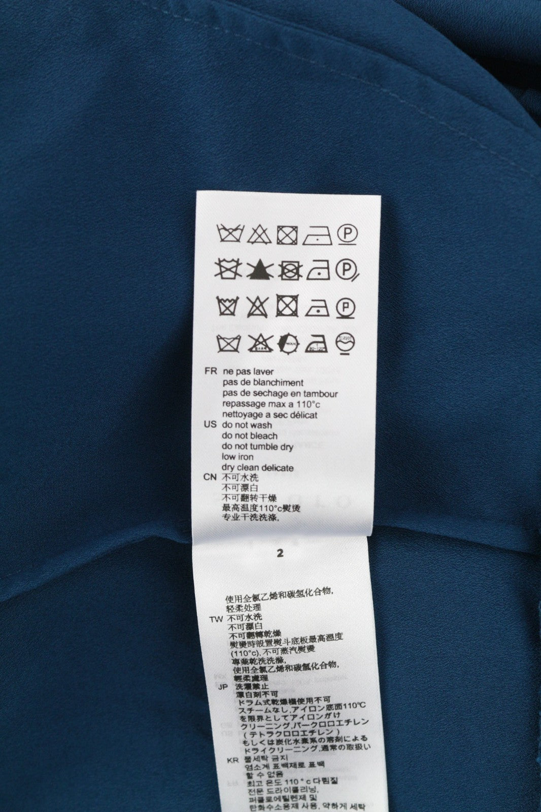 SANDRO moteriška 38 dydžio mėlyna klostuota nėriniuota ilgomis rankovėmis ir pamušalu mini suknelė 