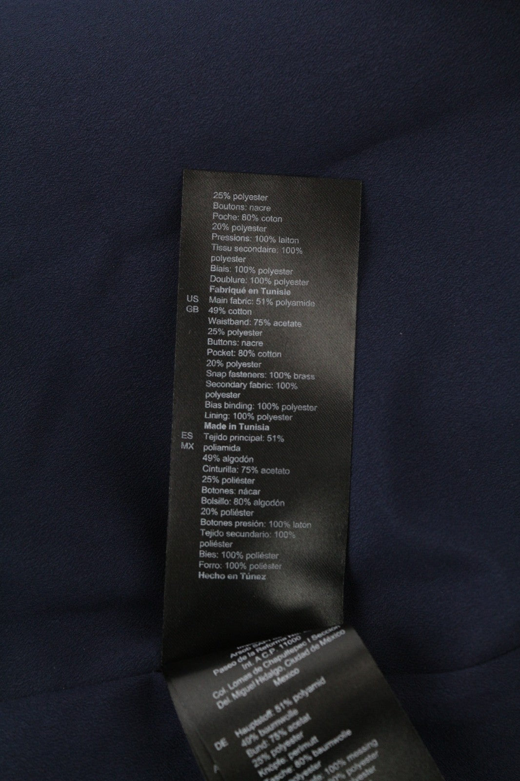 SANDRO moteriška 40 dydžio tamsiai mėlyna suknelė su nėriniuota nugara, užtrauktuku ilgomis rankovėmis, pamušalu 