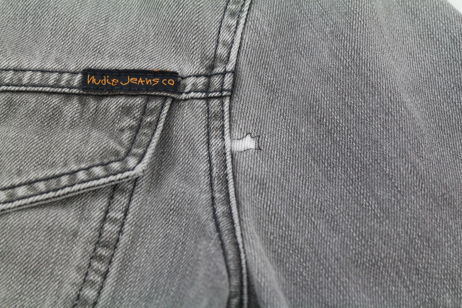 NUDIE JEANS Conny Org. Fog Men's S Button Grey Polo Organic Cotton Jacket