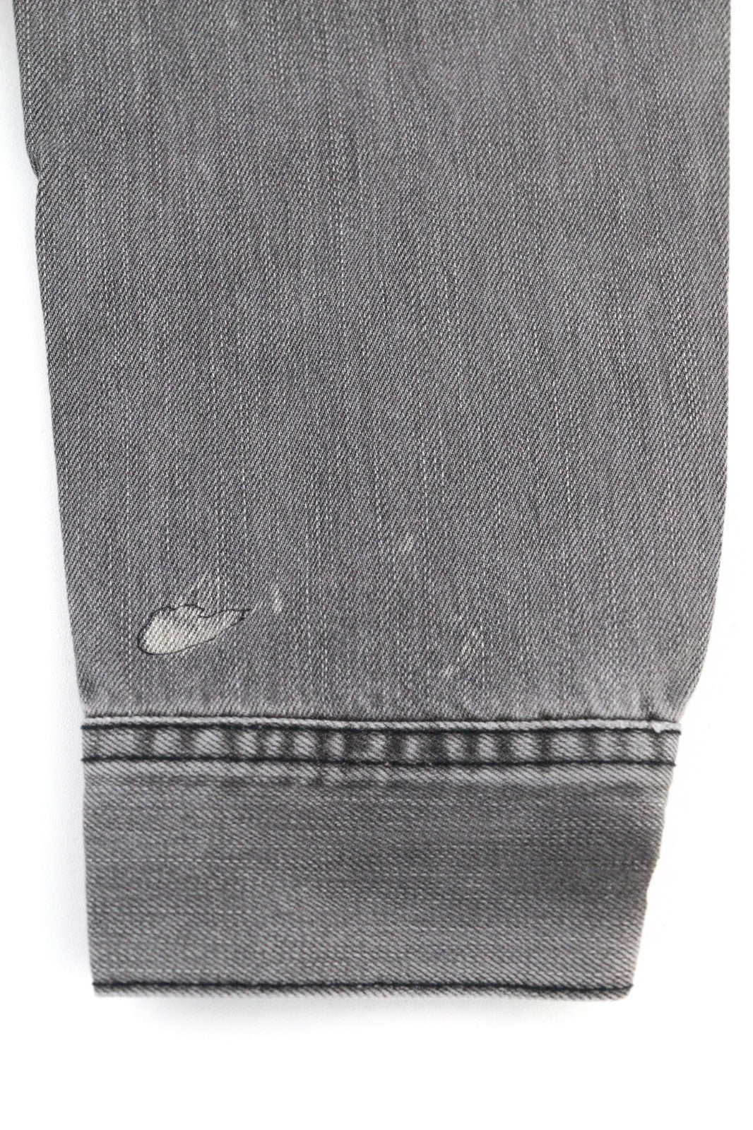 NUDIE JEANS Conny Org. Fog Men's M Grey Regular Polo Neck Organic Denim