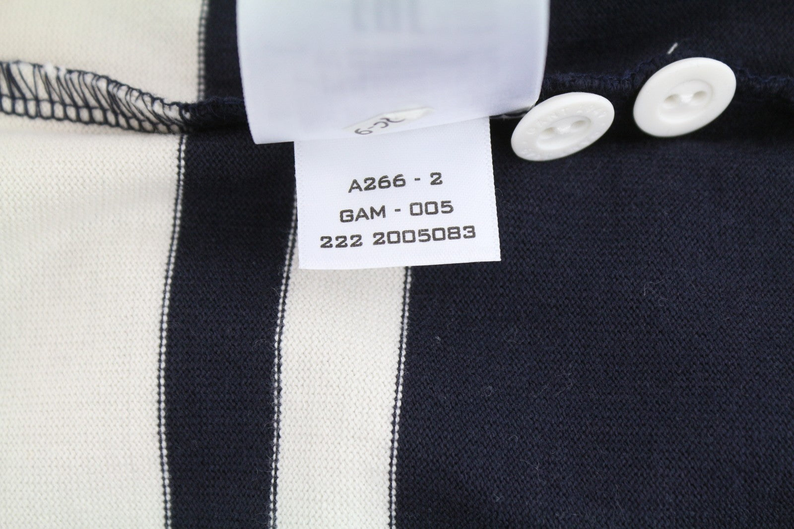 GANT Barstripe Heavy Rugger Men Sweatshirt 3XL Evening Blue Relaxed Rugby RRP119