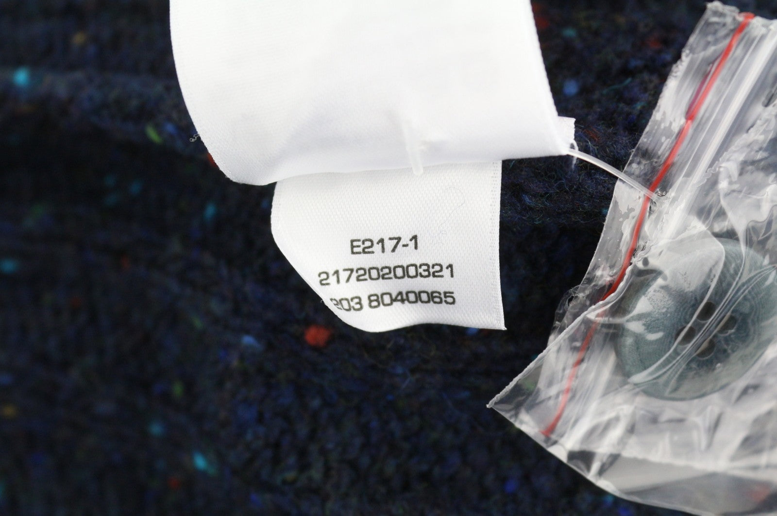 GANT Neps Buttons Mock Neck Men Jumper 2XL Blue Wool Blend Knit Pullover RRP179