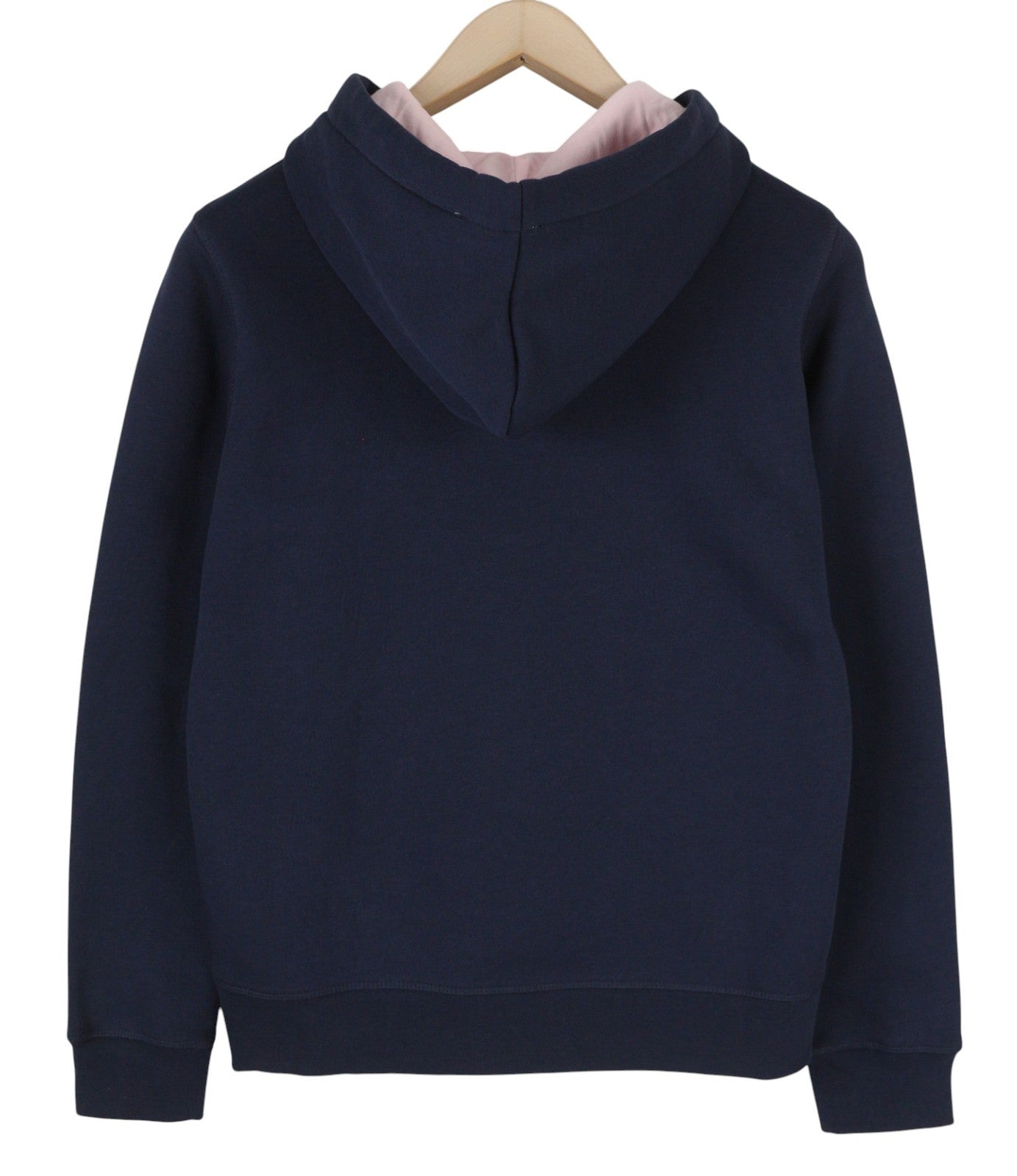 GANT New Haven Women Hoodie M Evening Blue Kangaroo Pocket Hooded Logo Pullover