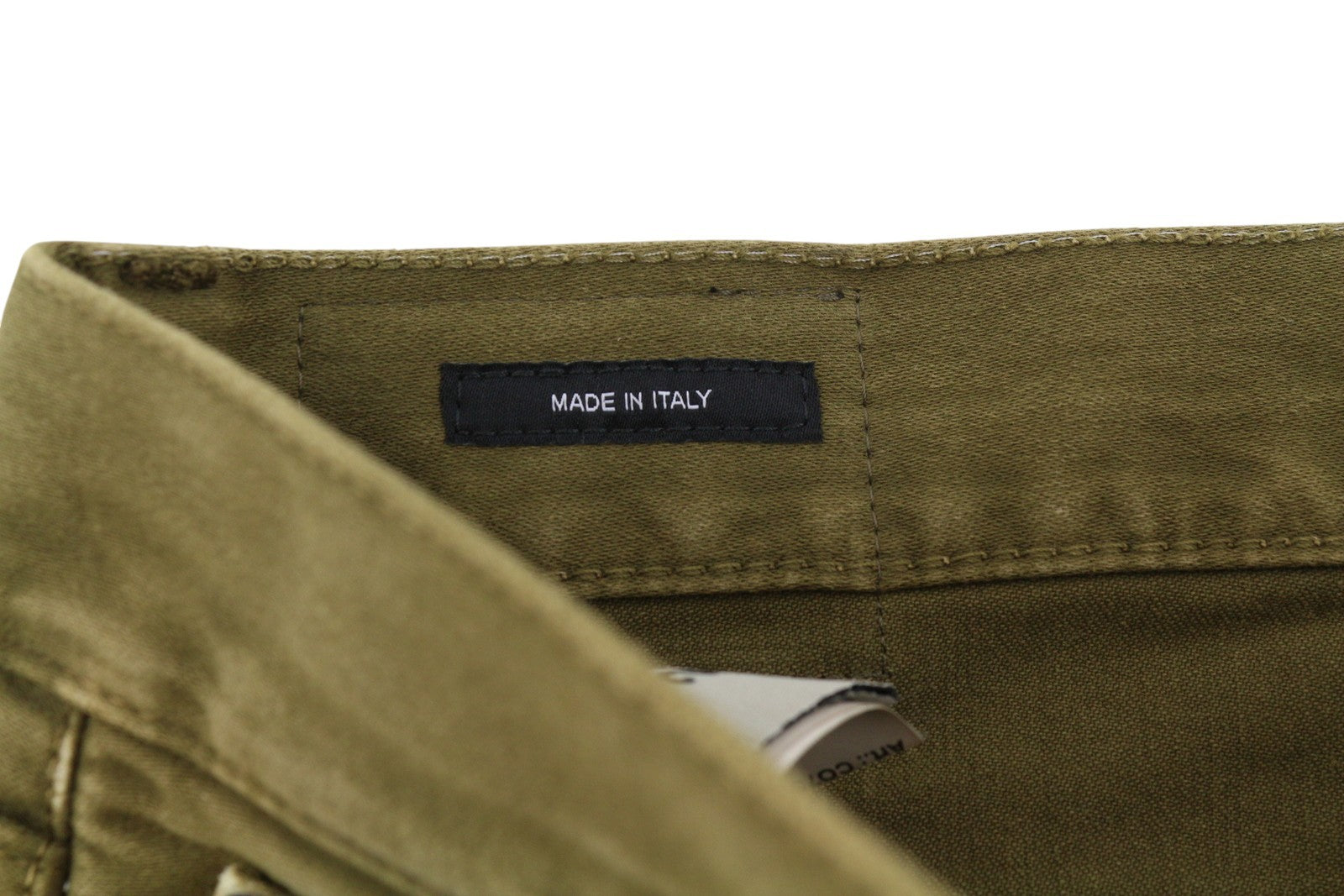 R13 Boyfriend moteriški džinsai 28 alyvuogių spalvos dažyta moleskine su užtrauktuku FW25 RRP790 