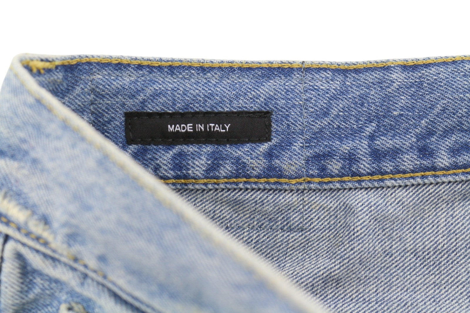 R13 X-BF Women Jeans 25 Merrin Blue Whiskers Faded Low Rise Denim PF25 RRP799