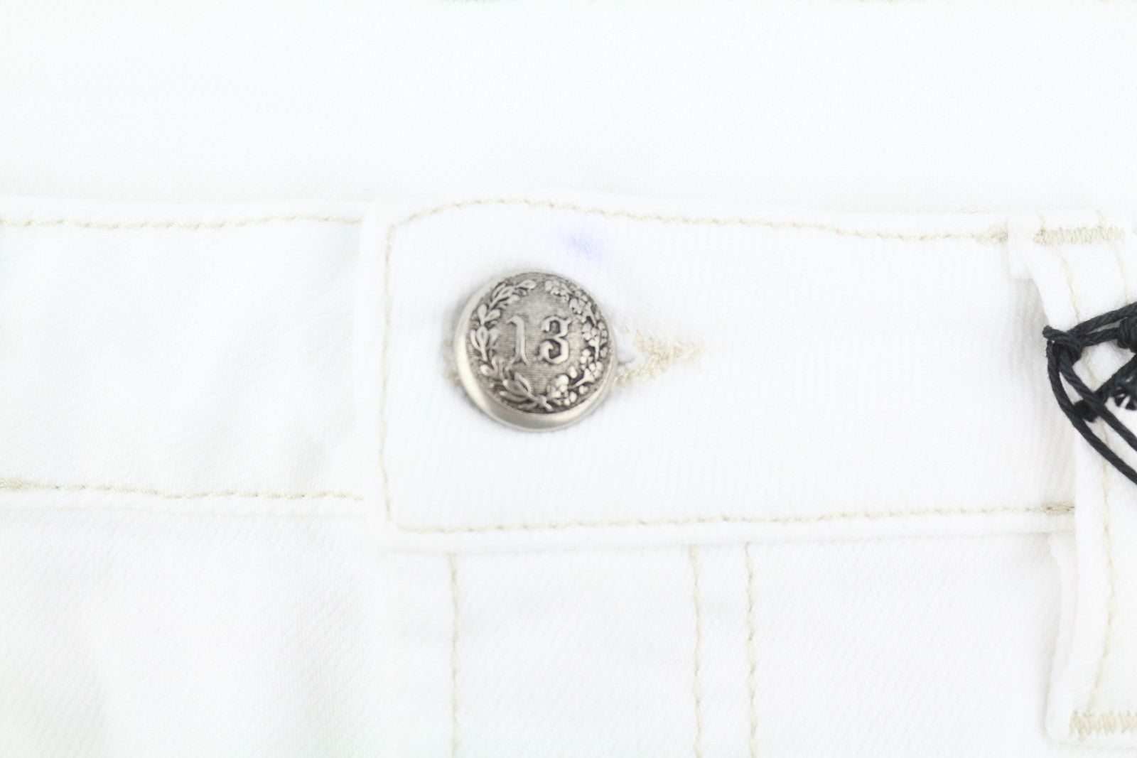 R13 Boy Flare Women Jeans 31 Aerin White Stretch Zip Fly Denim PF25 RRP599