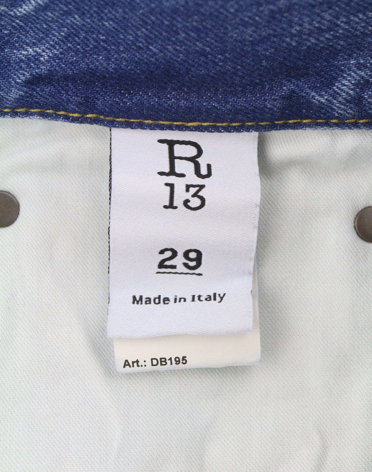 R13 Cuffed X-BF moteriški džinsai su rankogaliais 29 Jasper Straight Fit Ūsai Išblukęs Džinsas PF25 