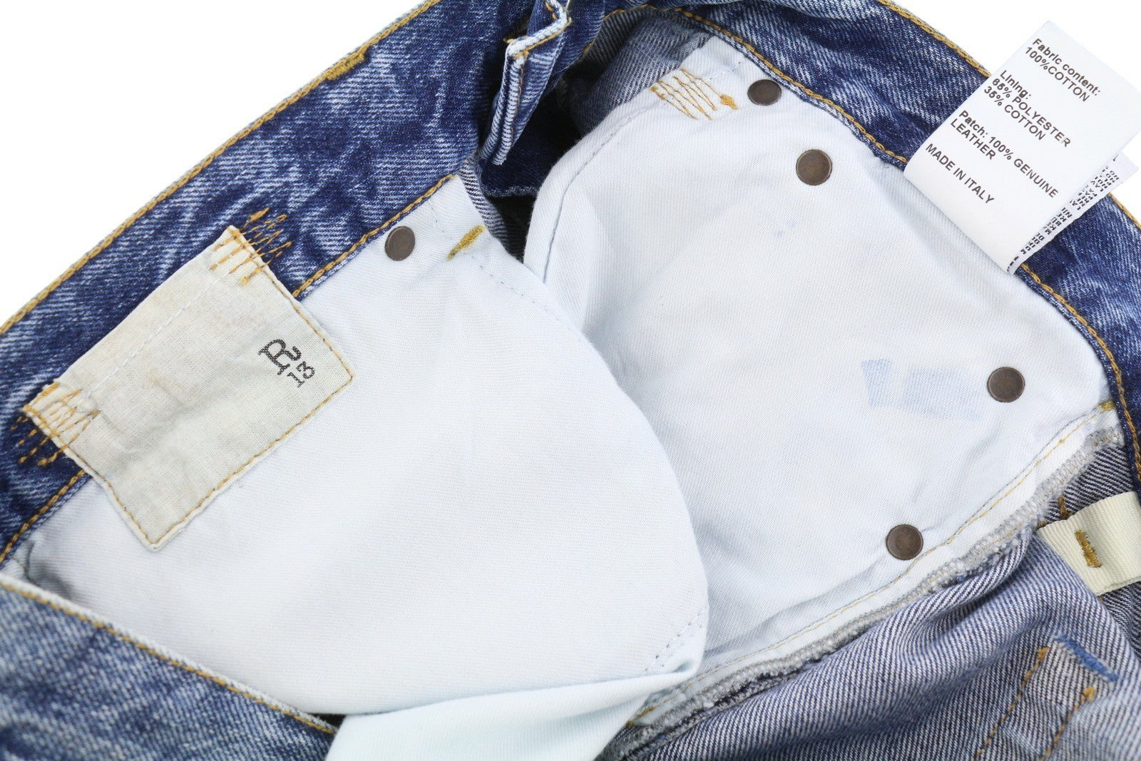 R13 Boyfriend moteriški džinsai 29 Jasper trumpinti ūsai išblukusi mėlyna PF25 RRP699 