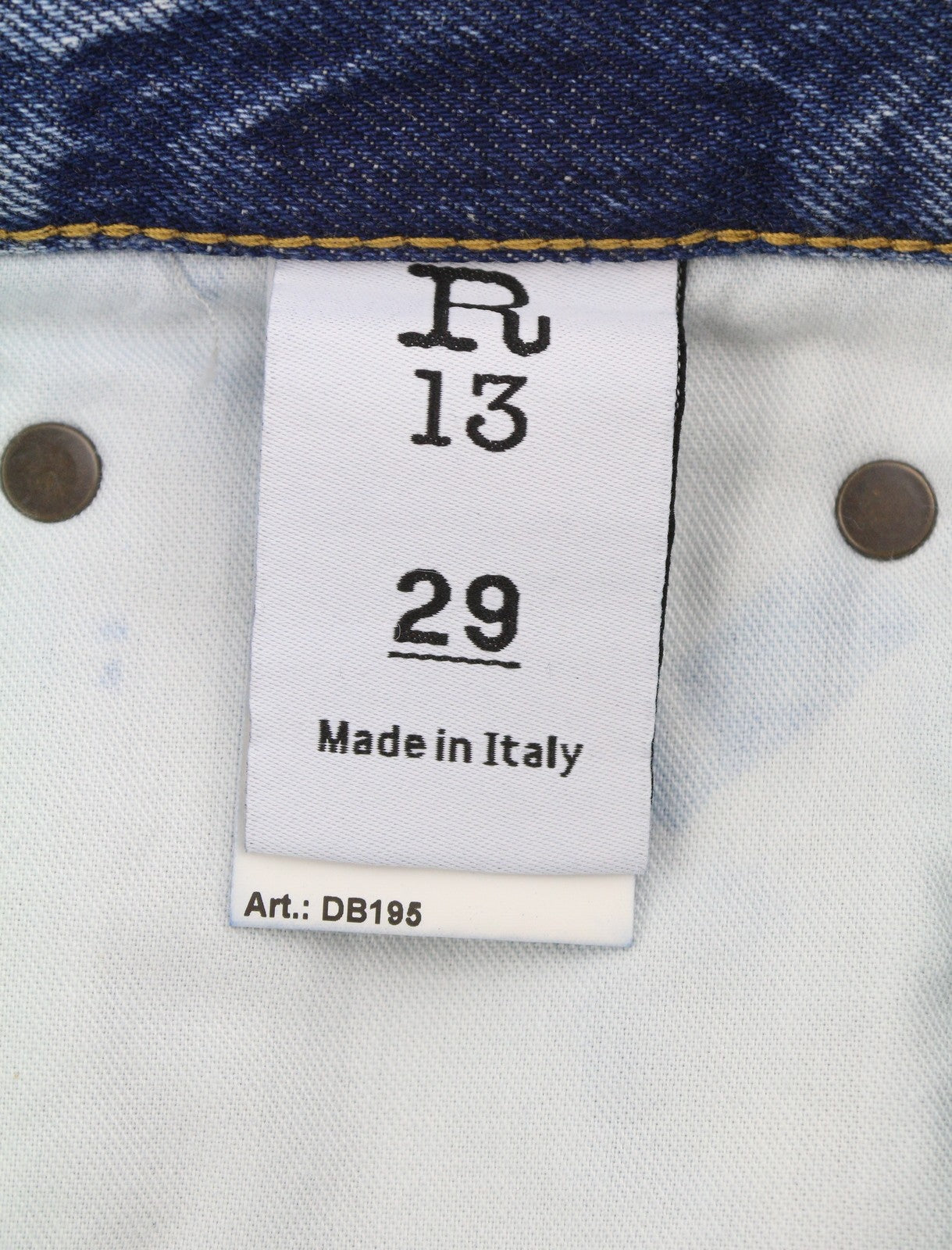 R13 Boyfriend moteriški džinsai 29 Jasper trumpinti ūsai išblukusi mėlyna PF25 RRP699 