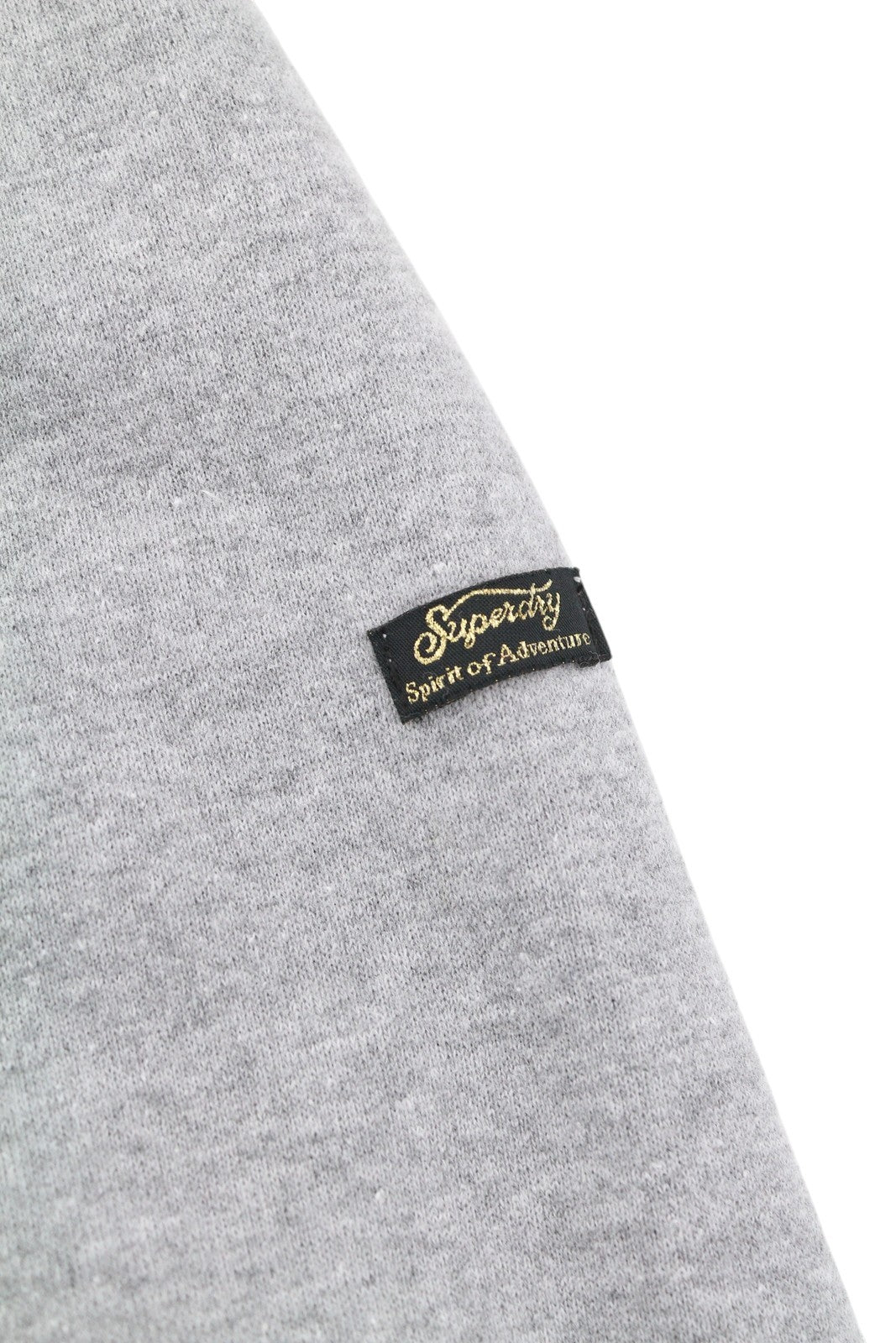 SUPERDRY Tonal VL Graphic Women Hoodie EU38 Melange Grey Kangaroo Logo Pullover