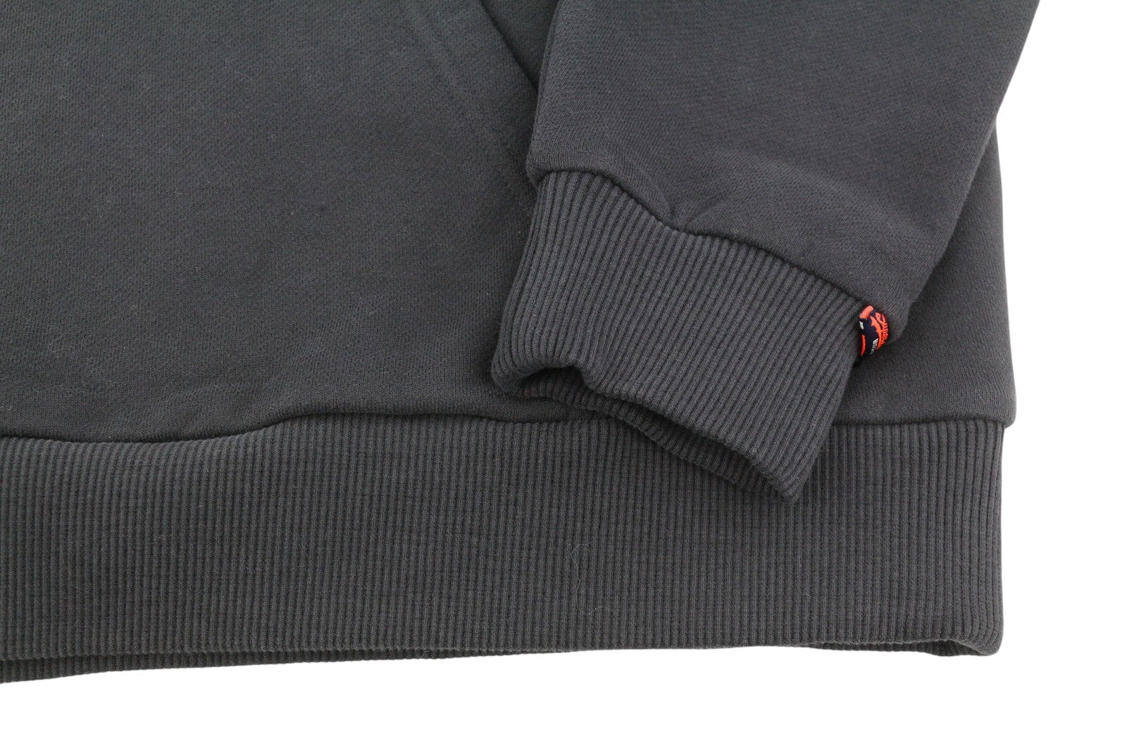 SUPERDRY Retro Hike Relaxed Women Hoodie EU38 Dark Grey Kangaroo Pocket Pullover