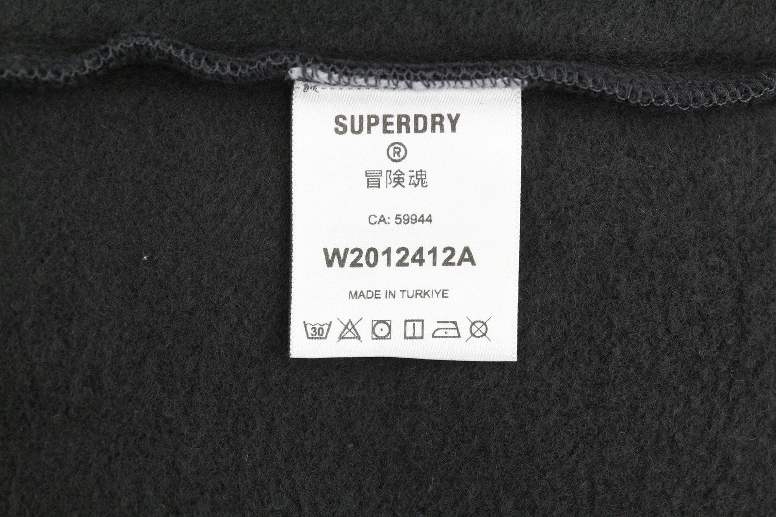SUPERDRY Retro Hike Relaxed Women Hoodie EU38 Dark Grey Kangaroo Pocket Pullover