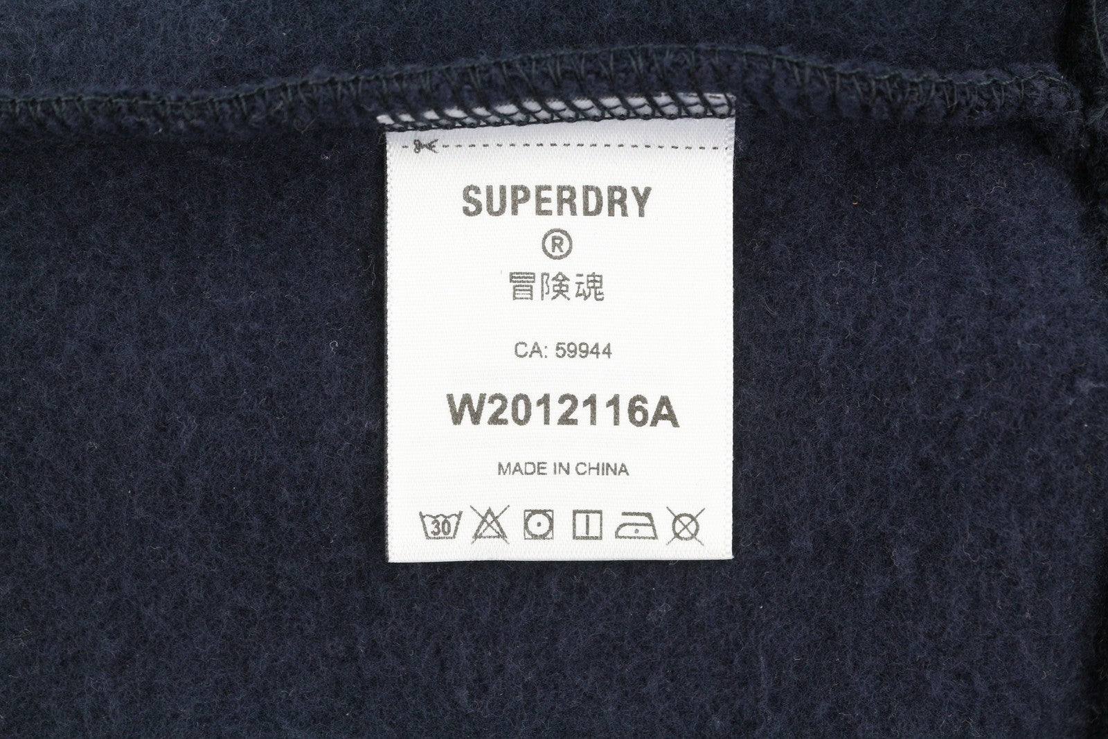 SUPERDRY Rainbow Logo Graphic Women Hoodie EU38 Blue Kangaroo Pocket Pullover