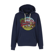 SUPERDRY La VL Graphic Women Hoodie EU38 Dark Blue Kangaroo Pocket Pullover