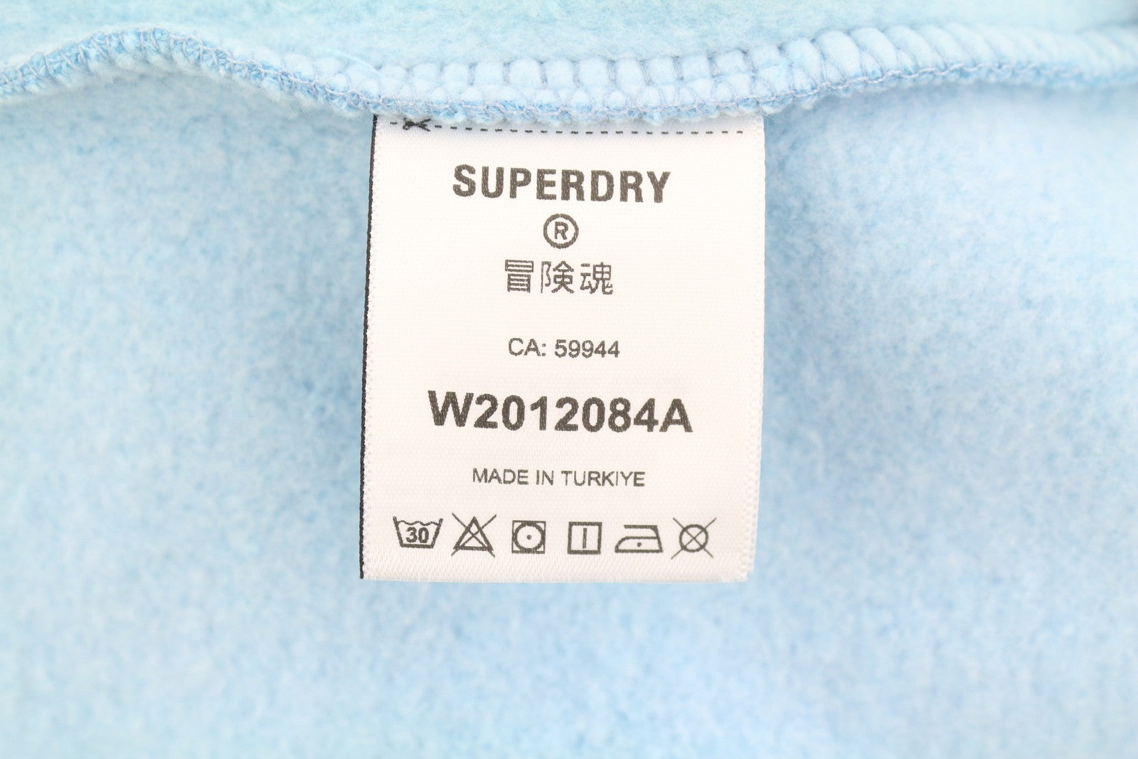 SUPERDRY Tonal Rainbow Core Logo Women Hoodie EU38 Blue Kangaroo Pocket Pullover