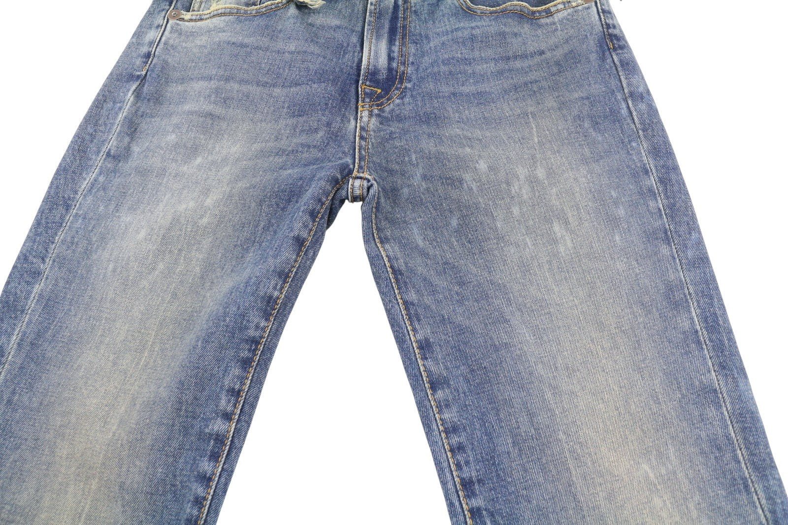 R13 Kick Fit Women Jeans 27 Kelly Stretch Flare Cropped Faded Blue Denim RRP699