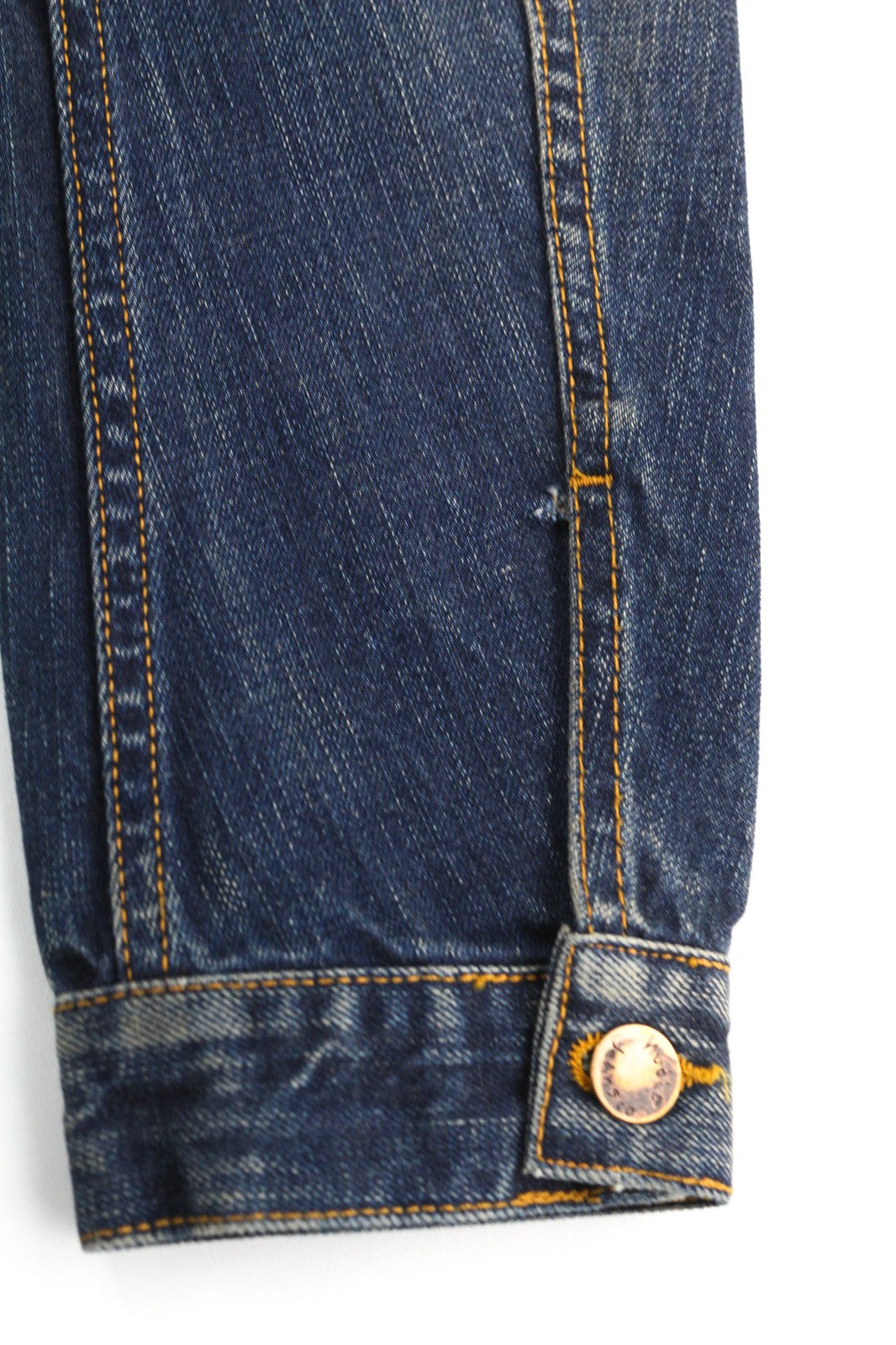 NUDIE JEANS Billy Dark Authentic vyriški S dydžio išblukintos mėlynos spalvos polo marškinėliai be pamušalo 