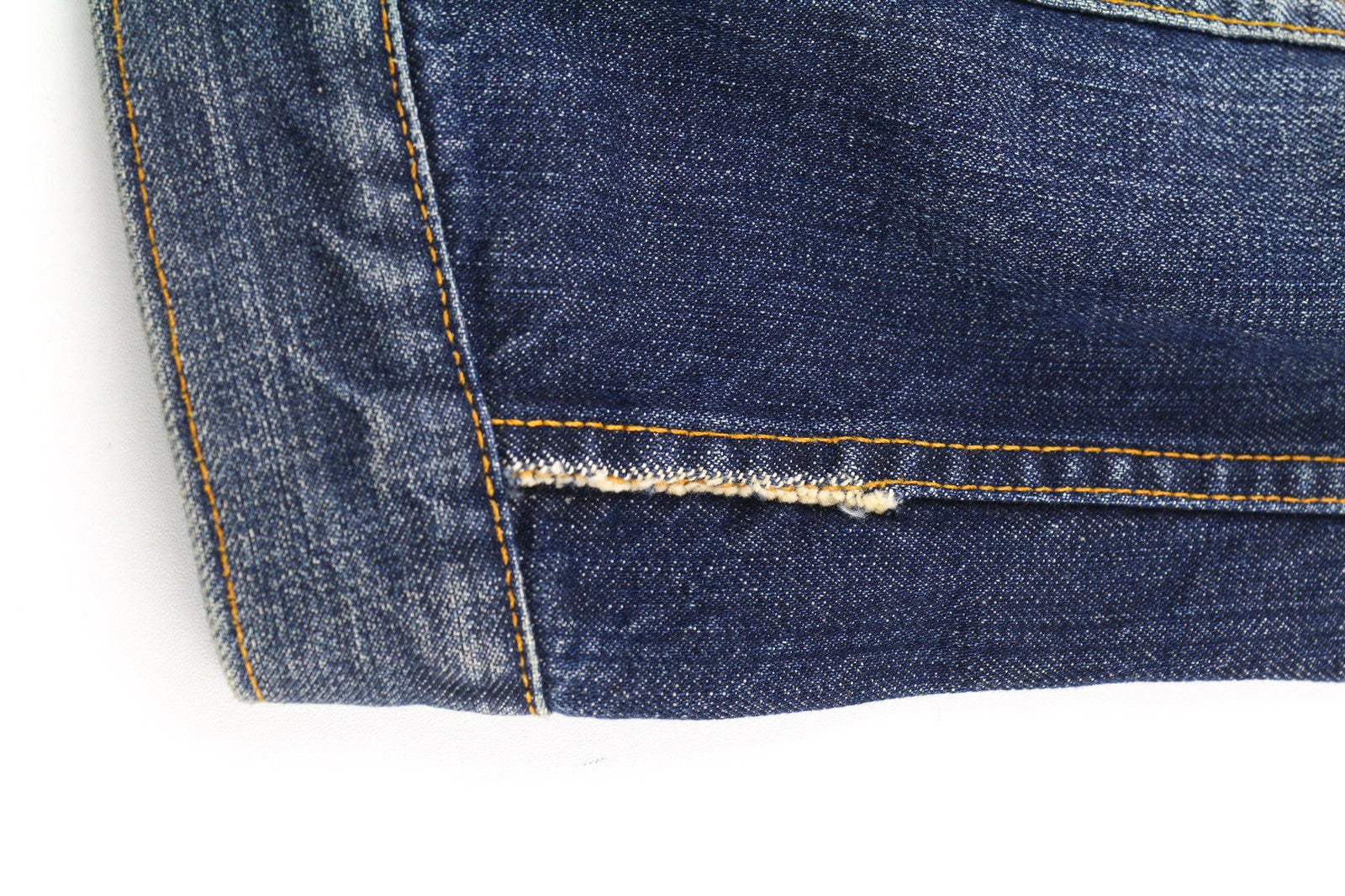 NUDIE JEANS Terry Org. Contrast Men's S Blue Faded Denim Polo Jacket