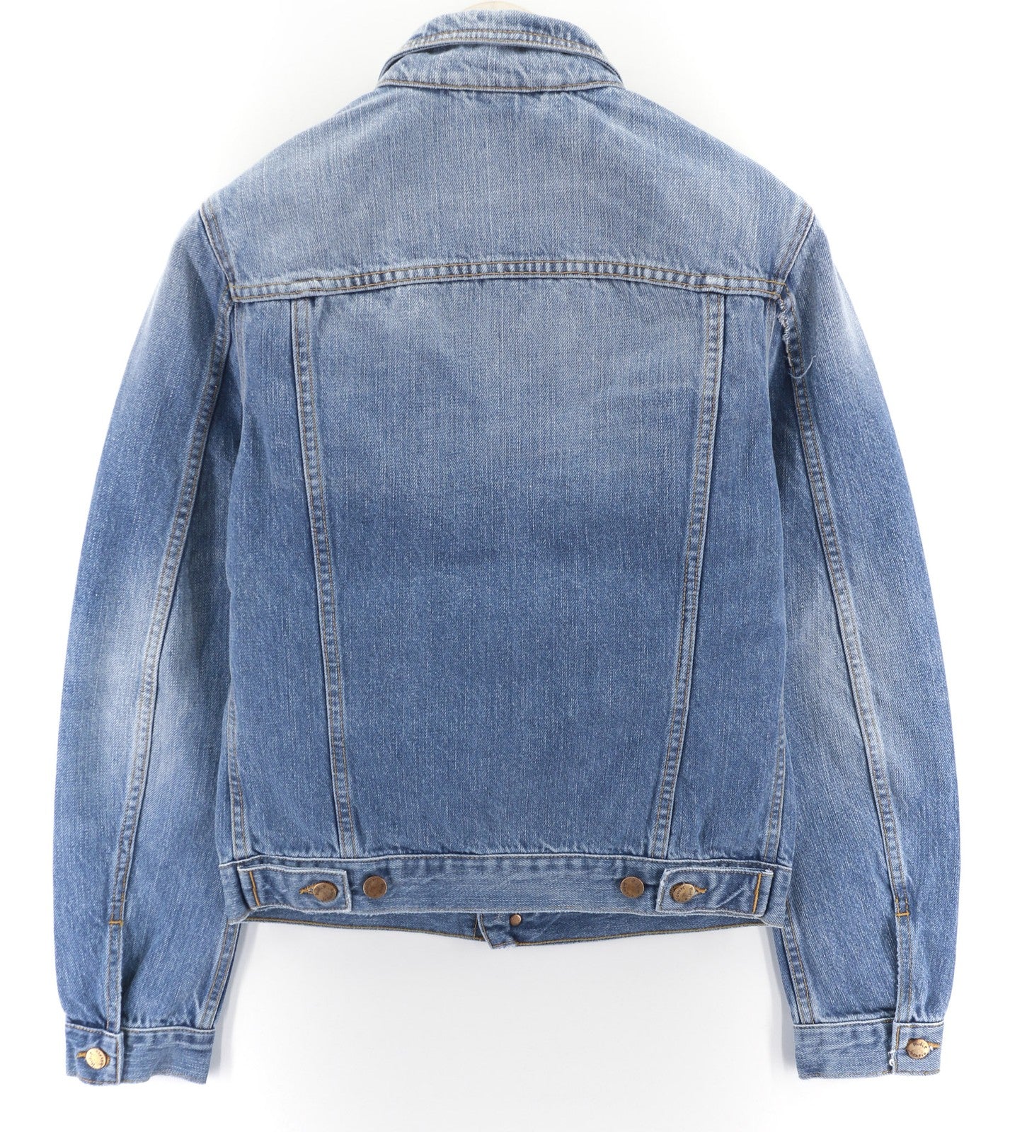 NUDIE JEANS Perry Org. Summer Shade Men's S Blue Polo Cotton Denim