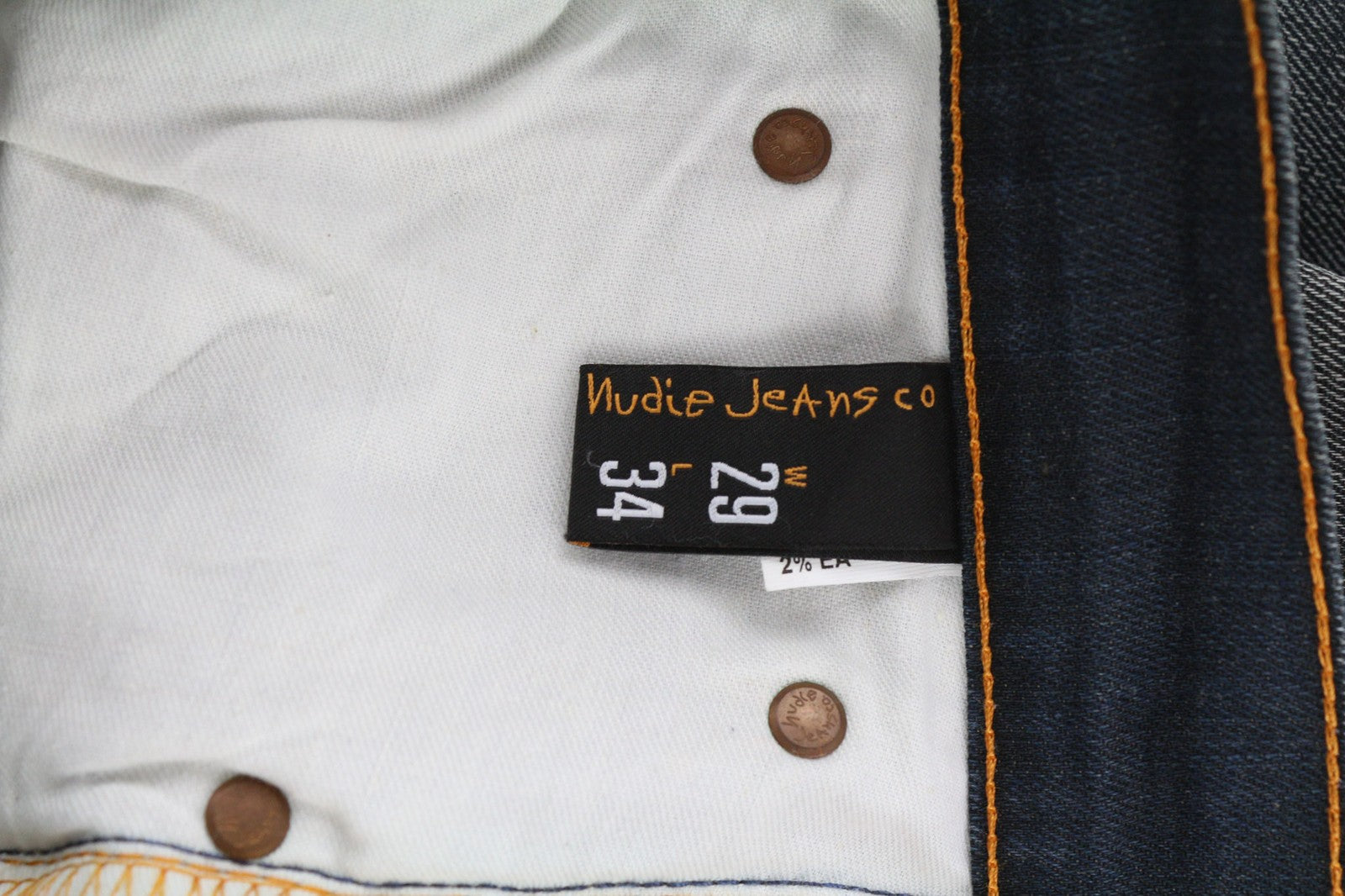 NUDIE JEANS Thin Finn Grey Authentique Used Men's W29/L34 Faded Taper Jeans