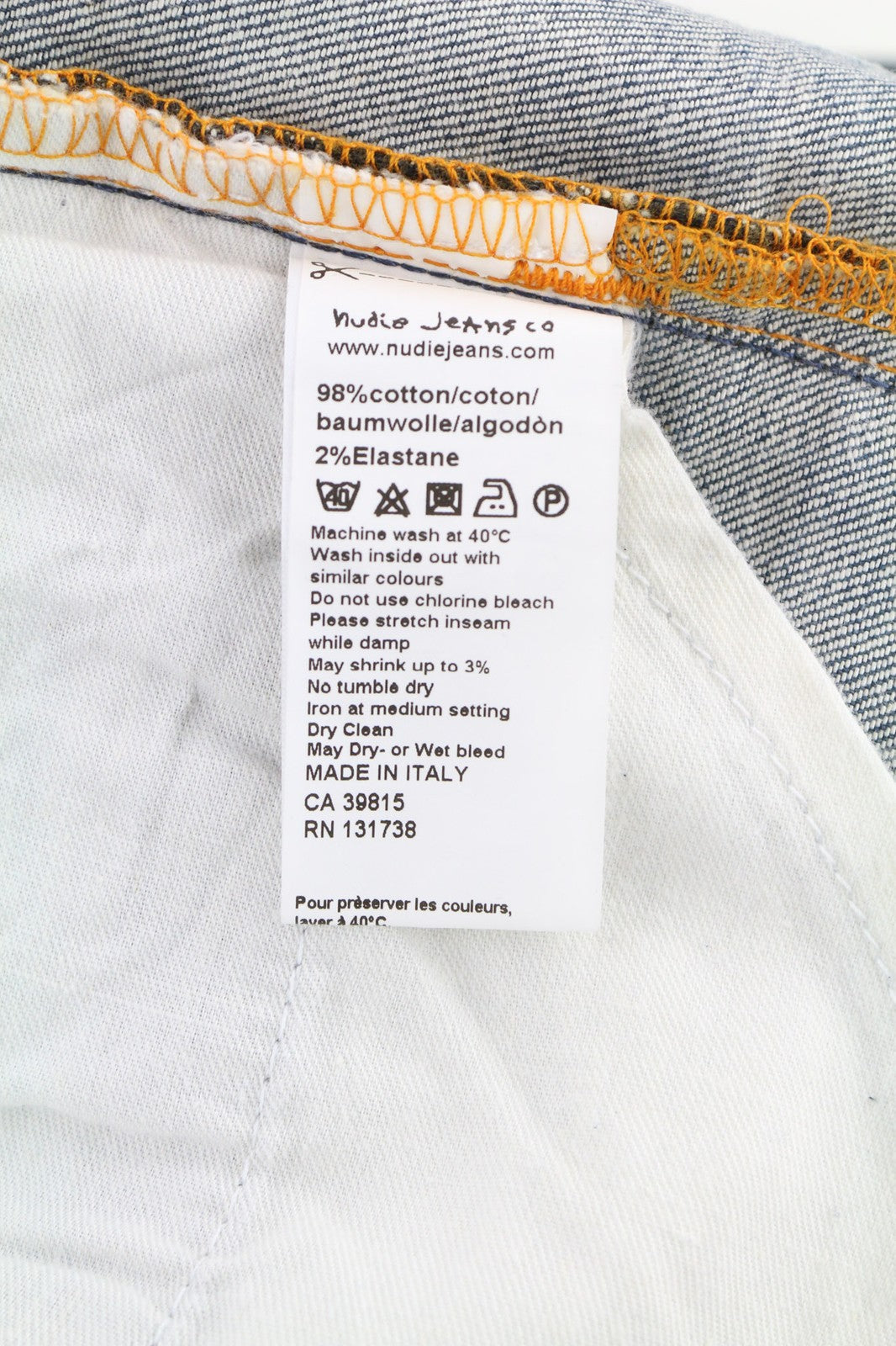 NUDIE JEANS Thin Finn Grey Authentique Used Men's W28/L34 Slim Faded Jeans