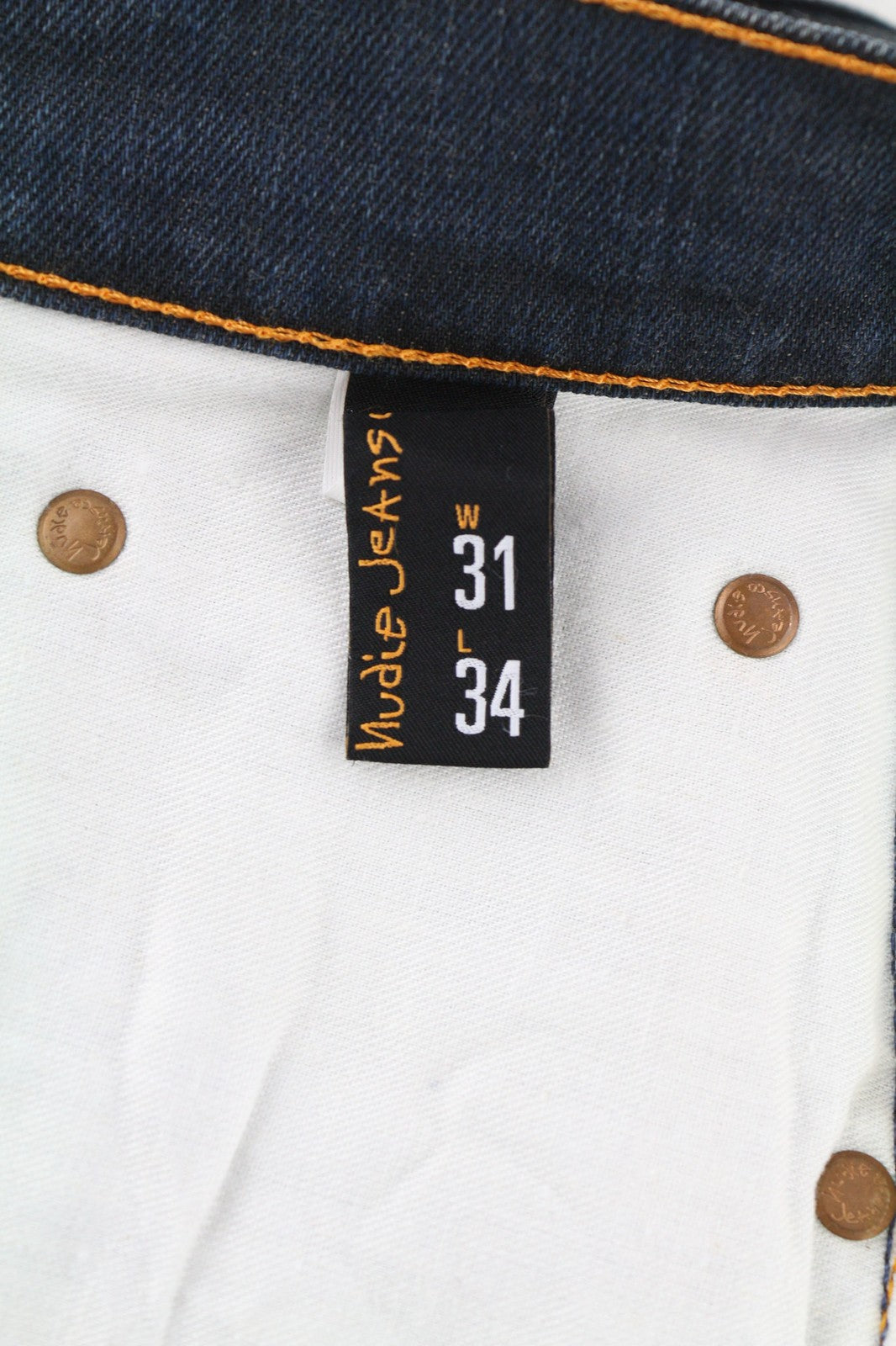 NUDIE JEANS Thin Finn Grey Authentique Used Men's W31/L34 Slim Zip Jeans