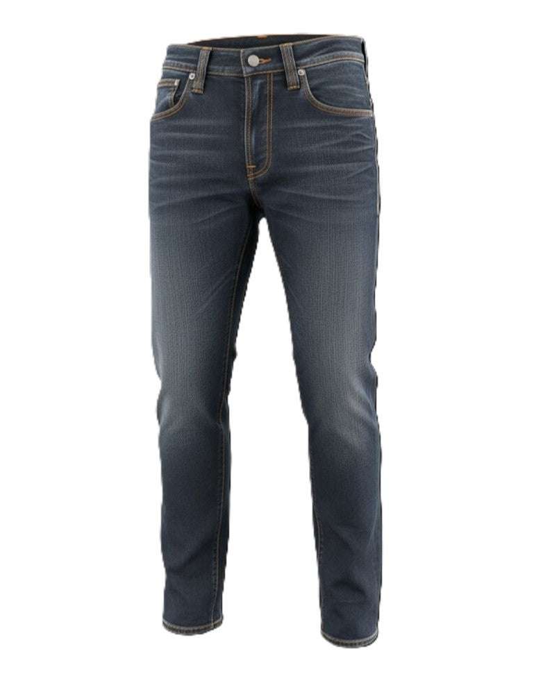 NUDIE JEANS Thin Finn Grey Authentique Used Men's W30/L32 Whisker Jeans