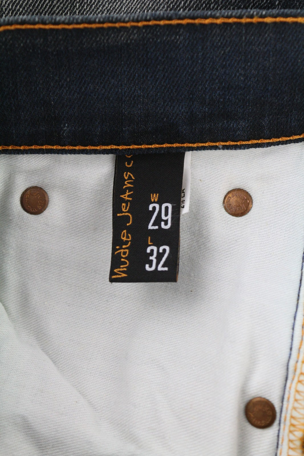 NUDIE JEANS Thin Finn Grey Authentique Used Men's W29/L32 Zip Pocket Jeans