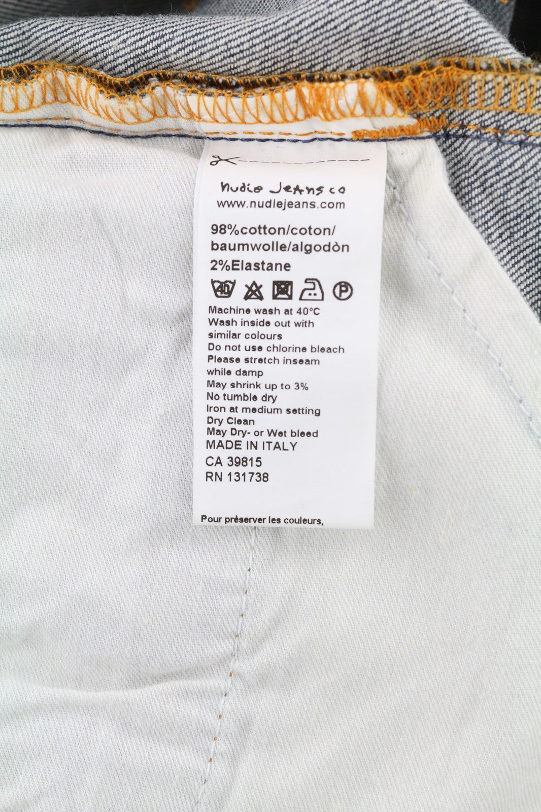 NUDIE JEANS Thin Finn Grey Authentique Used Men's W29/L32 Zip Pocket Jeans