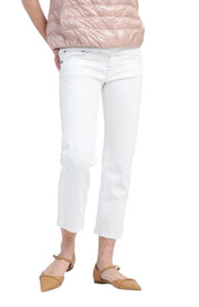 R13 Boy Straight Women Jeans 26 Bale White Cropped Ankle Zip Fly PS25 RRP499
